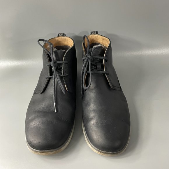 UGG Black Leather Freamon Waterproof Chukka, Men\'s Size 13 main image 4